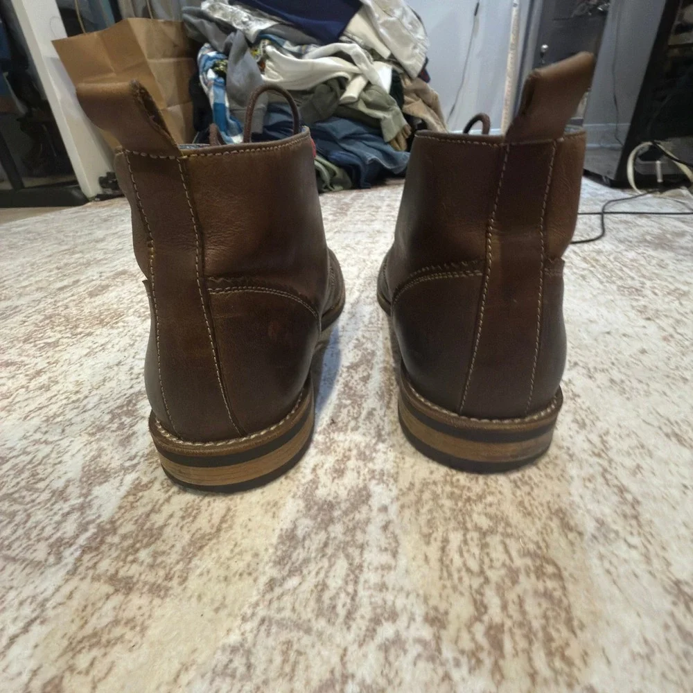 Original Penguin Monty Chukka Boots Size 13 Mens Leather Lace Up Brown